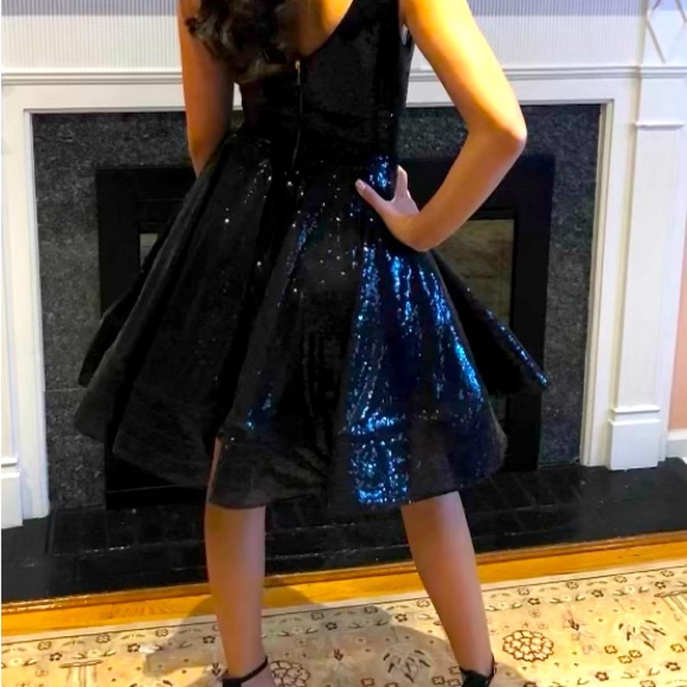 Black Sequin Dress MacDugal size 0